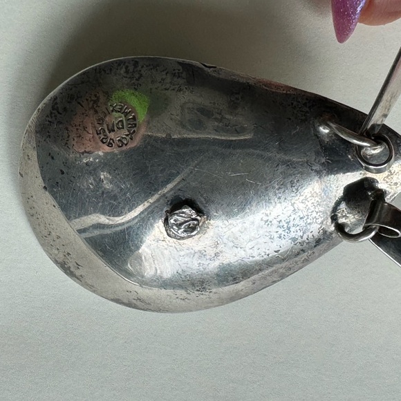 Very large and heavy TAXCO 925 Sterling silver necklace with natural stone - Picture 4 of 11